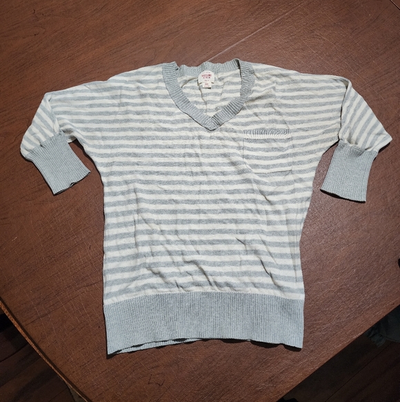Mossimo Supply Co. Sweaters - Striped V-Neck Sweater